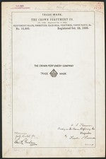 1888 Crown Perfumery Co Registro de Marca Corona Logo Jabones Perfumes