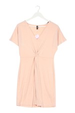 Vestido de verano H&M Divided mujer manga corta viscosa beige talla 40 casual