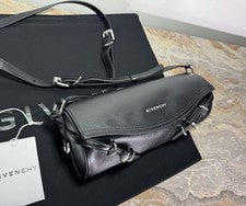 Bolso de hombro GIVENCHY Voyou Roller de cuero negro PVP £1450 ETIQUETAS NUEVAS