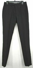 Nuevo Vestido Lucci Collezione Italiano Zega Para Hombre 36S 30W S-2PP Pantalones Negro $199