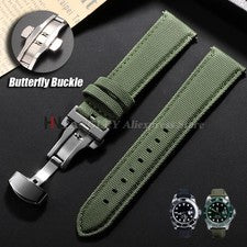 Correa de reloj de tela de vela 20 mm 22 mm impermeable correa de liberación rápida hombres mujeres*