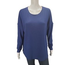 Top de mujer Felina de moda manga larga, azul medieval, pequeño