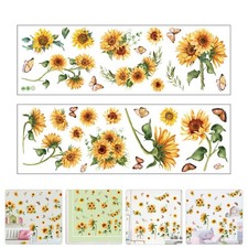 2 Hojas Extraíbles Pvc Decoración para Salón Hogar