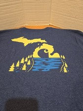 Camiseta Carhartt holgada para hombre M doble cara logotipo de Michigan EE. UU. Gorpcore