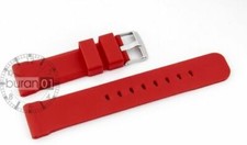Correa de reloj de silicona negra fuerte 18 20 22 24mm - 7 modelos