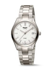 Boccia Titanio 3374-01 Reloj Con Ultra Resistente a los Arañazos Cristal Gris Ø