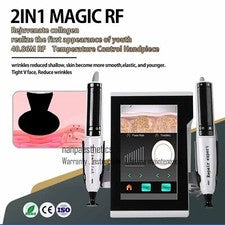 Máquina de estiramiento facial para cuidado de ojos RF con 2 asas antienvejecimiento arrugas belleza facial spa