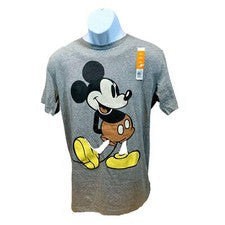 Camiseta Oficial Disney Mickey Mouse Para Hombre Mediana Estilo Retro-Vintage