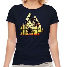 Valknut Verano Palmeras Mujer Camiseta Top Regalo Playa Moda