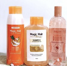 Champú Magic Hair Therapy Crecimiento, Champú Plátano y Piña y Champú Boom