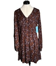 Vestido Corto Babydoll Femenino Para Mujer Compania Fantastica Estampado Animal|Talla:Pequeño