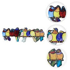 2 Piezas Decoración Ventana Pájaro Colgante Pared Decoraciones Hogar Adorno