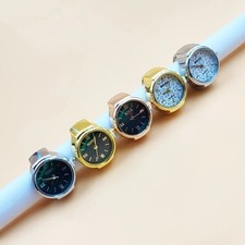 Reloj anillo dedo cuarzo vintage aleación moda joyería regalo hombres mujeres