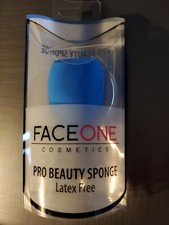 Esponja de belleza profesional 3 en 1 FACEONE COSMETICS AZUL 704870 ¡NUEVA EN PAQUETE! ¡ENVÍO GRATUITO!