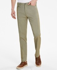 Pantalones de sarga Tommy Hilfiger para hombre calce moderno sarga oliva 36W 34L