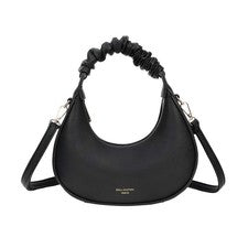 Bolso de mano Hobo para mujer refinado con asa fruncida y correa al hombro