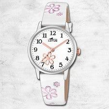 Reloj Infantil Lotus De Cuero Blanco Lotus Classic UL18863/1