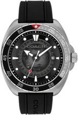 Coach Watch Charter Automático 44mm 14602715 Hombre Negro