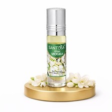 SANTOSA Roll-On Mogra (Jazmín Árabe) Attar Larga Duración 6 ml