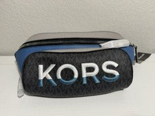 Bolso Cinturón Michael Kors Cooper Utility Azul Nuevo con Etiquetas