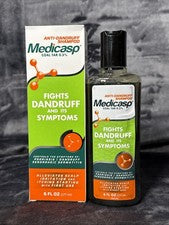 2x-Medicasp Gel de alquitrán de carbón Champú anticaspa Tratamiento de cuero cabelludo escamoso y con picazón 6 oz