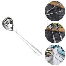 Utensilios de cocina de metal cucharas de acero inoxidable colador cucharón colador