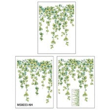 Calcomanías de pared decorativas de hojas para el hogar decoración plantas verdes hojas