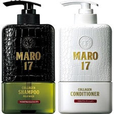 MARO17 Champú Colágeno Lavado Suave y Colágeno Acondicionador Cuero Cabelludo Set 350 ml x 2 Hombres