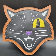 Halloween Guiño Negro Gato Máscara Bandolera Bolso Clásico De Colección Estilo por Espíritu