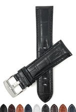 Correa de reloj de cuero XL extra larga de 22 mm para Breitling Super Avenger II