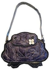 Diseñador Brentano Rana Bolso Cartera Bolso de Mano Coleccionable Púrpura Nuevo