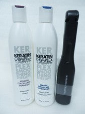 CHAMPÚ/ACONDICIONADOR KERATIN COMPLEX CUIDADO DEL COLOR 13,5 OZ + CEPILLO GRUMOSO