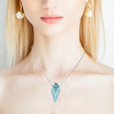 Collar Colgante Aceite Esencial Collares para Mujer Aromaterapia Joyería