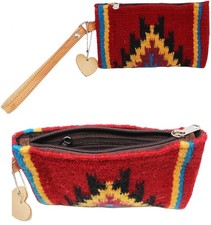 Mujer Western Tejido a Mano Lana Rodeo Vaquera Moda Muñequera Cartera 103A02
