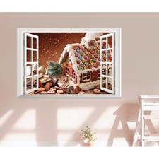Calcomanías de pared creativas de 40 X60 cm para decoración de ventanas pegatina para dormitorio salón hogar