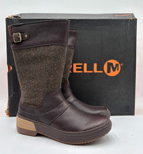 Merrell HAVEN HEBILLA ALTA WP Mujer NUEVAS Botas Impermeables Marrón Múltiples Tallas