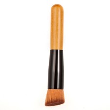 Cepillo cosmético facial cepillo de maquillaje cepillo base con mango de madera nailon cabello