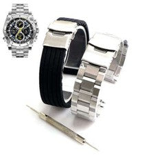 Pack de 2 Pulsera de Acero y Correa de Reloj de Repuesto de Silicona Bulova 96B175 C877791