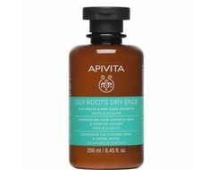 Champú Apivita raíces grasas y extremos secos 250 ml, ortiga, miel, aloe