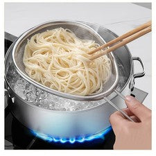 Pala de rejilla de aceite de cocina de acero inoxidable para cocinar pasta y freír de Lebensm
