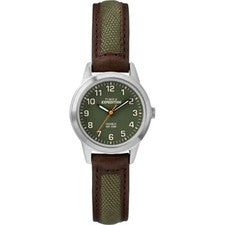 Timex TW4B12000, Reloj Mujer "Expedición" Cuero Marrón/Nylon, Indiglo, NUEVO