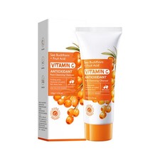 Limpiador facial para mujeres Limpiador de la piel Limpiador de espino amarillo para el cuidado diario de la piel