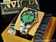 Reloj Invicta Para Hombre 38mm Pro Diver Cuarzo ESFERA VERDE Tono Plateado con Correa Extra