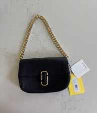 Bolso de Mano Marc Jacob’s J de Cuero para Mujer Negro Bolso de Hombro Nuevo