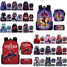 Niños Spider-Man 3 PIEZAS Mochila Escolar Bolsa de Almuerzo Estuche para Lápices Mochila Set de Regalo Reino Unido