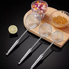 Cuchara de Cocina con Ranuras de Acero Inoxidable 304 con Ergonómica para Mango