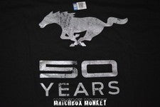 Camiseta Ford Mustang 50 Aniversario Estilo Vintage Pony Licencia Oficial