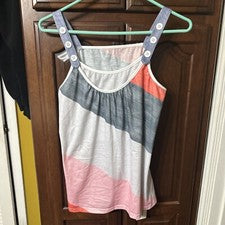 Nueva camiseta sin mangas multicolor de moda para mujer talla pequeña