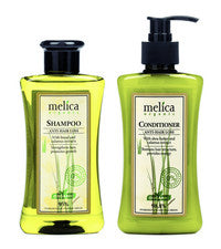2 x Champú/Acondicionador Natural MELICA ORGÁNICO ANTI-PÉRDIDA DE CABELLO BIO DUO SET CUIDADO
