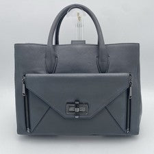 Bolso Bandolera Diane Von Furstenberg Secret Agent Bidireccional Cuero Gris